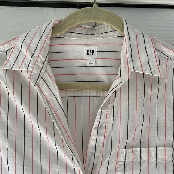 GAP Long Sleeve Stripes Button Down Shirt - Picture 7 of 10